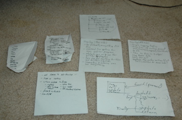 All the napkins in the pile