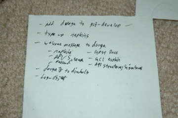 Notes about Napkins